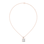 Elara Princess Cut Solitaire Lab Grown Diamond Pendant