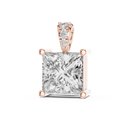 Elara Princess Cut Solitaire Lab Grown Diamond Pendant