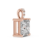 Elara Princess Cut Solitaire Lab Grown Diamond Pendant