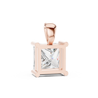 Elara Princess Cut Solitaire Lab Grown Diamond Pendant
