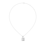 Elara Princess Cut Solitaire Lab Grown Diamond Pendant