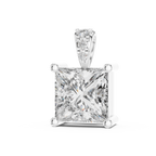 Elara Princess Cut Solitaire Lab Grown Diamond Pendant