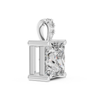 Elara Princess Cut Solitaire Lab Grown Diamond Pendant