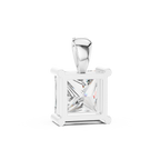 Elara Princess Cut Solitaire Lab Grown Diamond Pendant