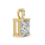 Elara Princess Cut Solitaire Lab Grown Diamond Pendant