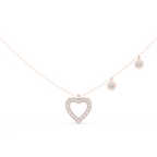 Amelia Heart Station Lab Grown Diamond Pendant Necklace