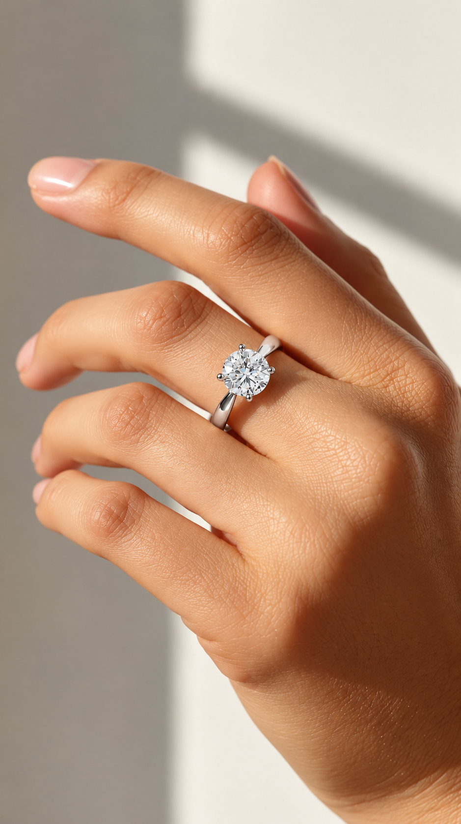 Velvet Cushion Lab Grown Diamond Solitaire Ring.