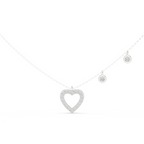 Amelia Heart Station Lab Grown Diamond Pendant Necklace