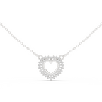 Amara Heart Halo Lab Grown Diamond Pendant Necklace