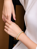 Cushelle Classic Cushion Cut Lab Grown Diamond Tennis Bracelet