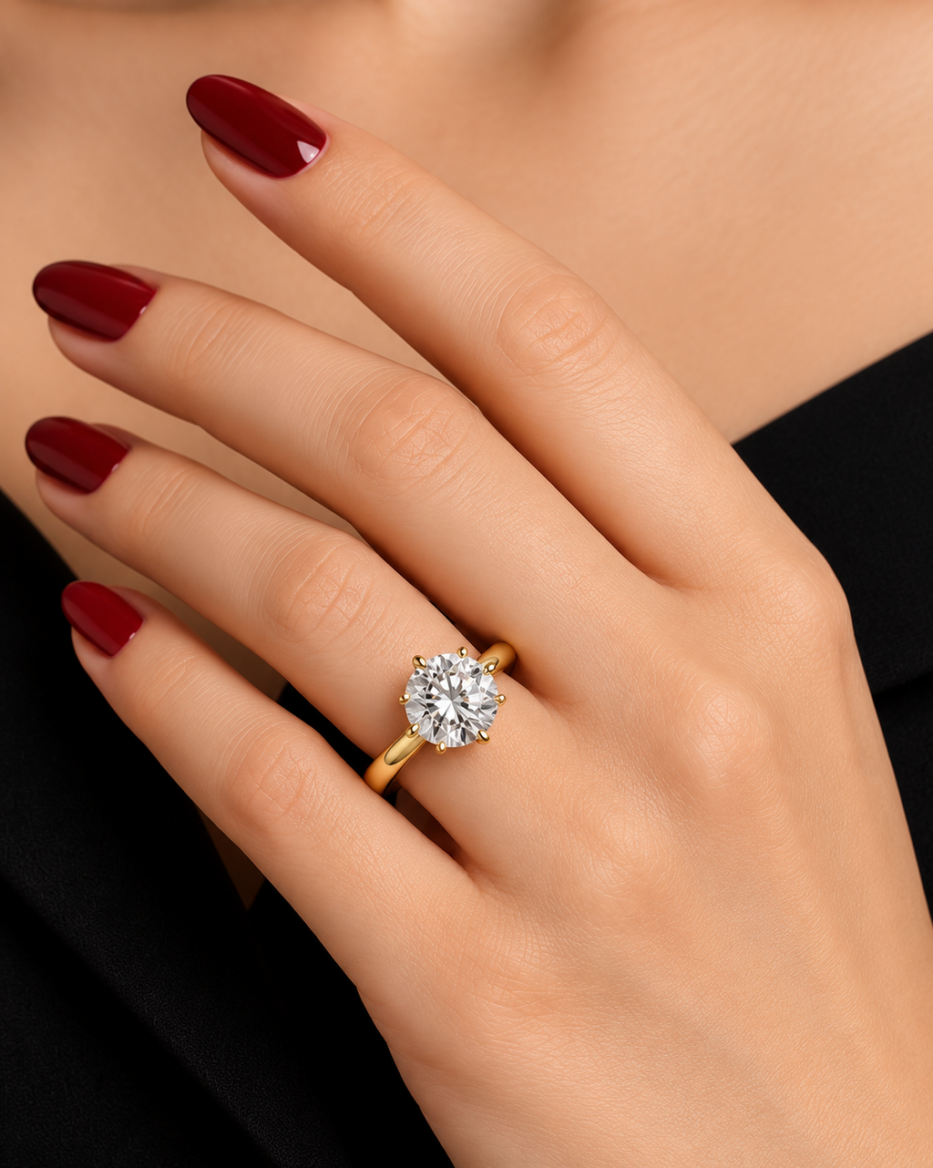 Eloria Six-Prong Lab Grown Diamond Solitaire Ring