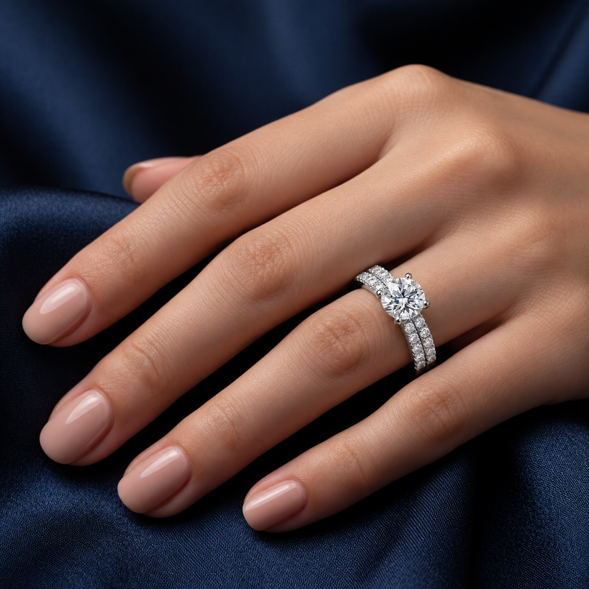 Giselle Round Solitaire Lab Grown Diamond Bridal Ring