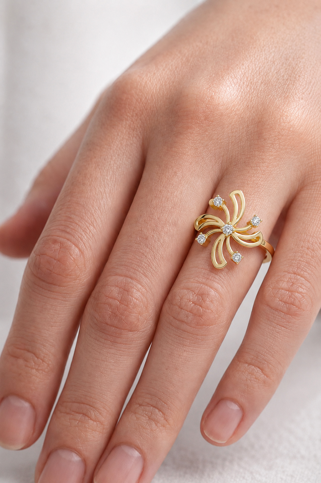 Celestia Vine Lab Grown Diamond Ring