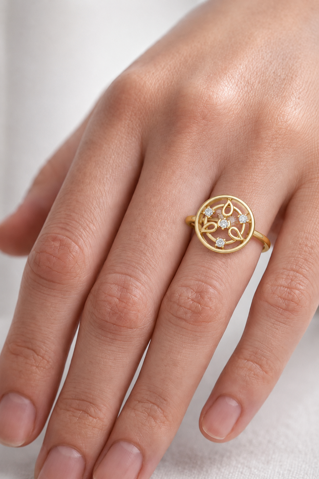 Botanical Orbit Lab Grown Diamond Ring for Women