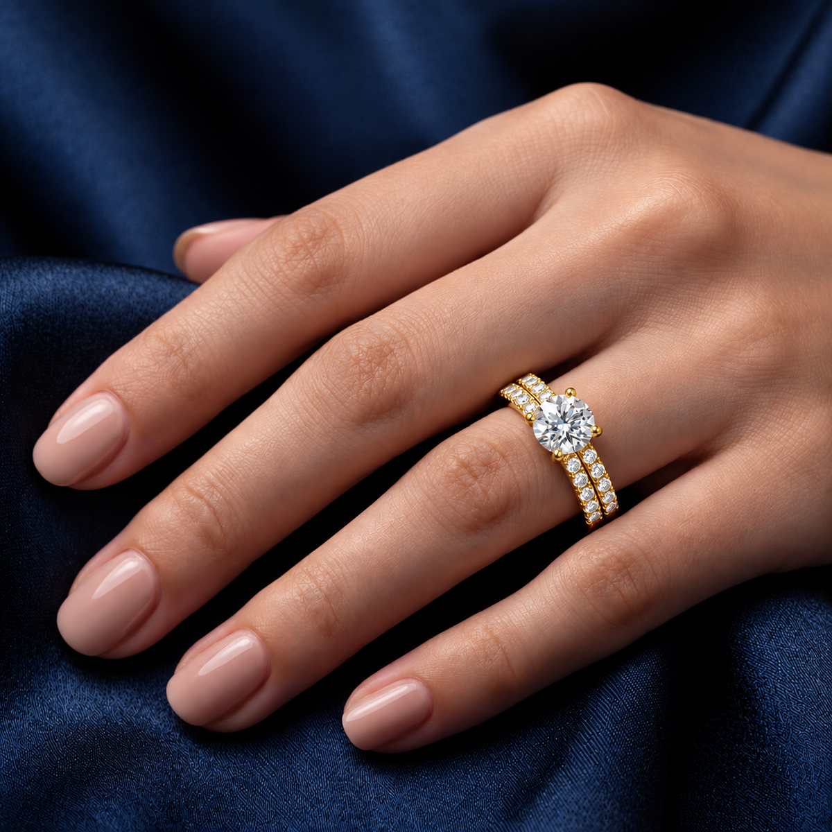 Giselle Round Solitaire Lab Grown Diamond Bridal Ring