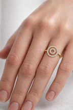 Celestine Orbit Lab Grown Diamond Ring