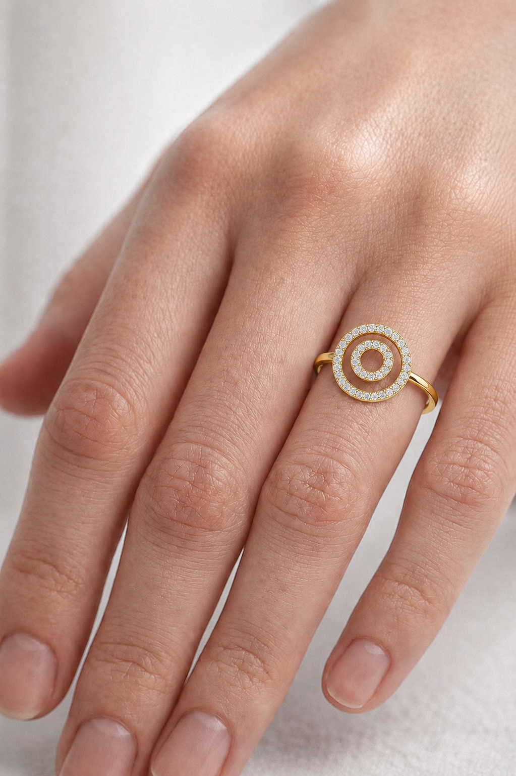 Celestine Orbit Lab Grown Diamond Ring