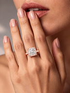 Princess Cut Lab Grown Diamond Halo Ring