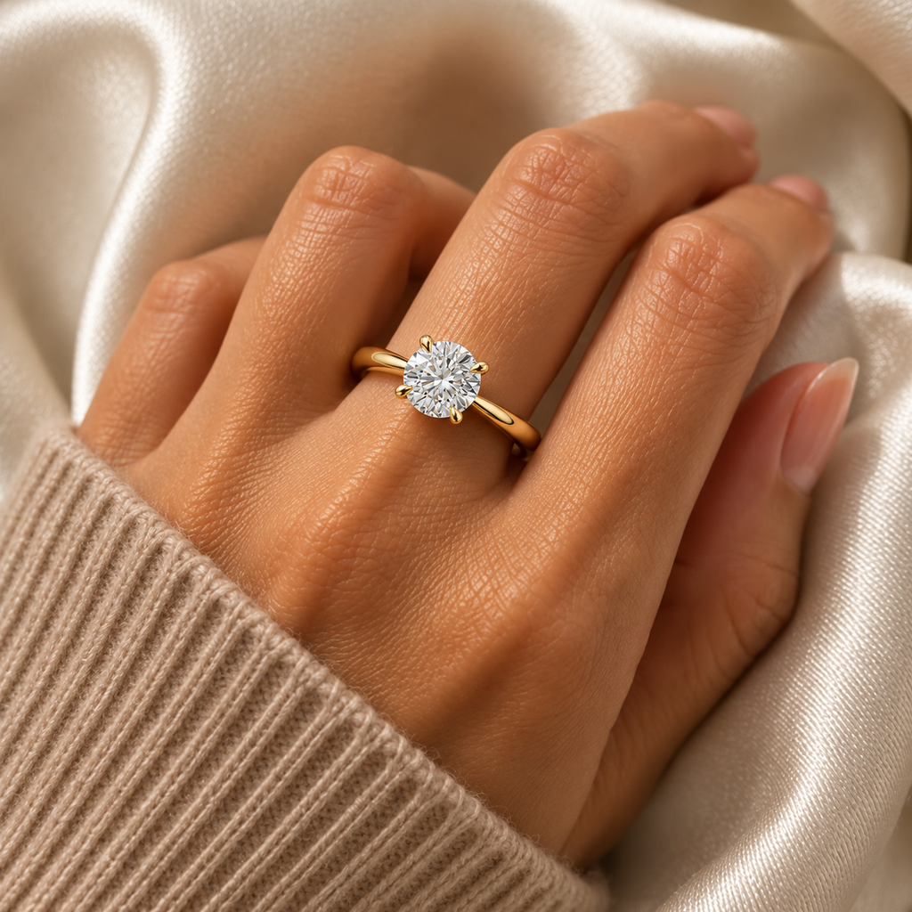 Solitaire Grace Lab Grown Diamond Engagement Ring