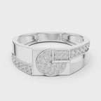 Cavellia Geometric Pavé Lab Grown Diamond Band Ring