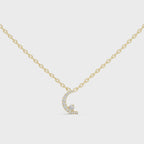 Celestine Crescent Pavé Lab Grown Diamond Pendant