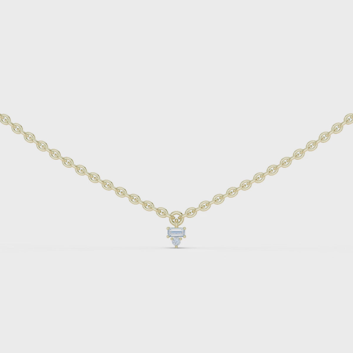 Elowira Delicate Diamond Charm Lab Grown Necklace