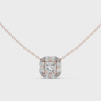Lunessa Marquise Petal Halo Lab Grown Diamond Pendant Necklace