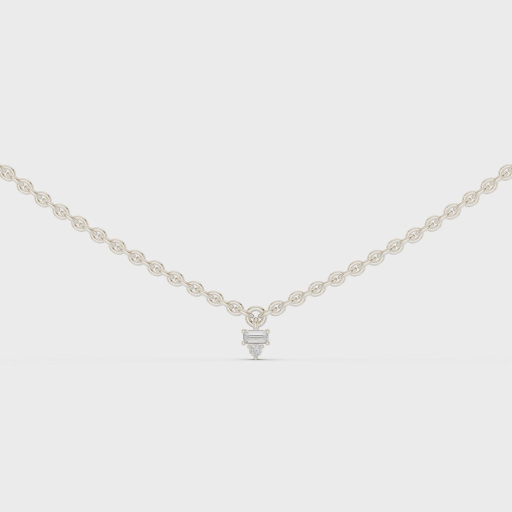 Elowira Delicate Diamond Charm Lab Grown Necklace