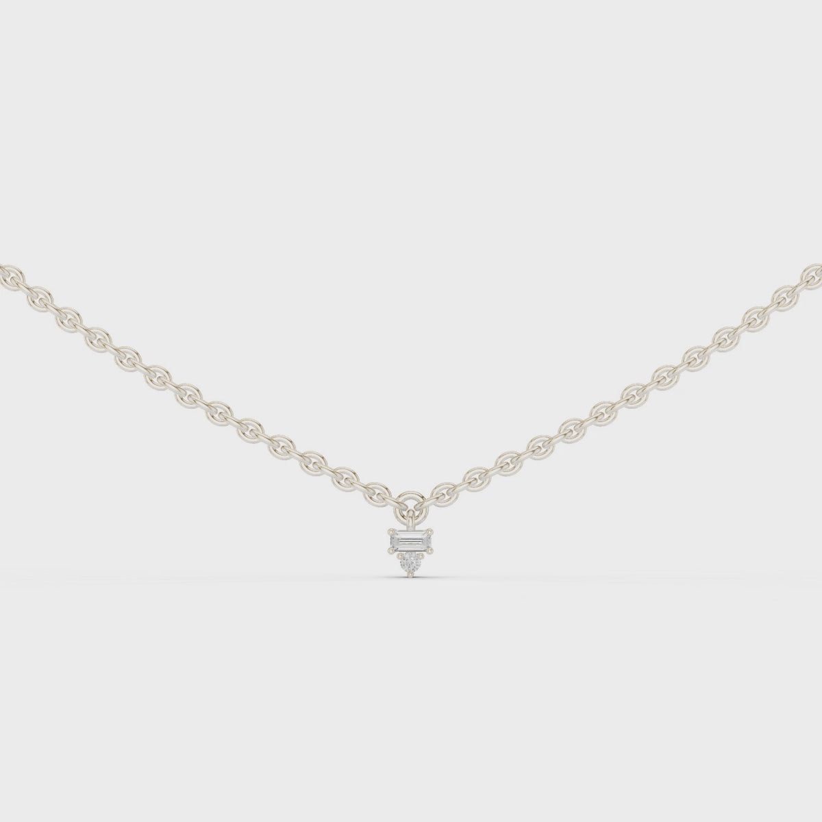 Elowira Delicate Diamond Charm Lab Grown Necklace