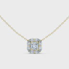 Lunessa Marquise Petal Halo Lab Grown Diamond Pendant Necklace
