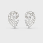 Fernelle Openwork Fern Leaf Lab Grown Diamond Earrings