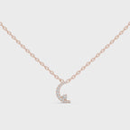 Celestine Crescent Pavé Lab Grown Diamond Pendant