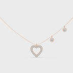 Amelia Heart Station Lab Grown Diamond Pendant Necklace